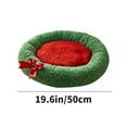 thumbnail image 3 of Hometravel Christmas Pet Bed, Washable Indoor Cat House with Warm Padding, Comfortable Winter Dog Bed for Pets, Seasonal Pet House with Holiday Design, 3 of 7