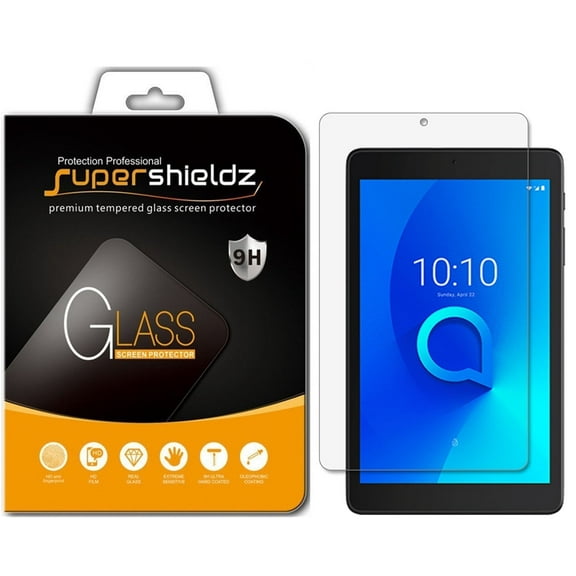 [1-Pack] Supershieldz for Alcatel 3T 8 inch Tempered Glass Screen Protector, Anti-Scratch, Anti-Fingerprint, Bubble Free