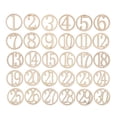 thumbnail image 1 of 30pcs Number Wood Piece Creative DIY Decor Wood Piece for Home Store Party （1-30 Number, 2.5cm), 1 of 9