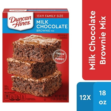 Duncan Hines Classic Milk Chocolate Brownie Mix, 12 - 18 OZ Boxes