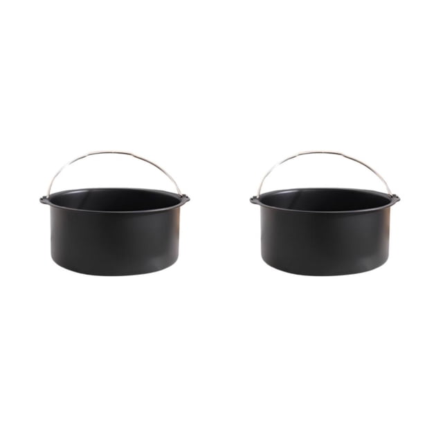 Naiovety Bandeja redonda antiadherente para pasteles, cesta impermeable para freidora de aire, para hornear, bandeja para hornear de acero al Type1 NO1