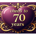 thumbnail image 4 of Cheers to 70 Years Golden Heart Celebration Backdrop Banner Party Decorations Anniversary Photography Props Background Decors Anniversary, 4 of 8