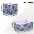 thumbnail image 2 of Foldable Fabric Storage Bin Home Cubes Clothing Organizer Bins Large Collapsible Box Basket for Home Organizer Pink and Teal Tie-dye, 2 of 7