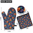 thumbnail image 6 of Pioneer Flower Floral Print Pattern 2-Pack Oven Mitts Set, Heat Resistant Kitchen Gloves, 7.7" X 12", 6 of 6
