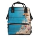 thumbnail image 1 of Disketp Shells and Starfish Mochila de Pañales de Gran Capacidad con Múltiples Bolsillos, Mochila de Viaje Multifuncional para Bebé, Unisex, Moderna y Resistente, 1 of 6