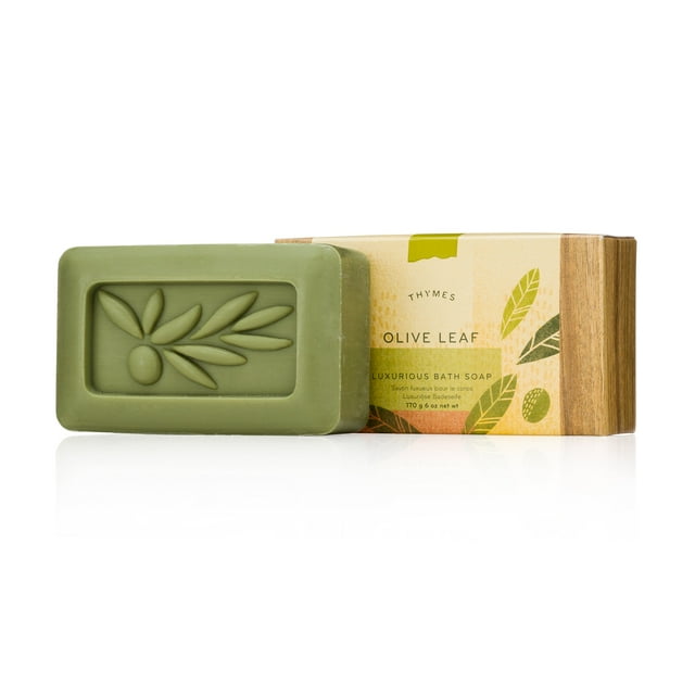 Jabón de baño Thymes - 6 Oz - Hoja de olivo