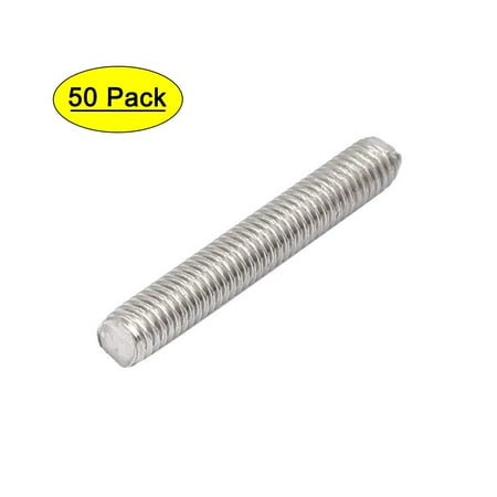 

M3 x 20mm 304 Stainless Steel Fully Threaded Rods Fasteners Silver Tone 50 Pcs