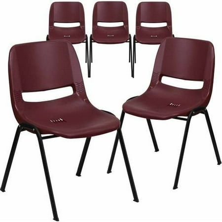 Flash Furniture 5 Pack Hercules Series 880 Lb Capacity Ergonomic Shell Stack Chair Multiple Colors Flash Furniture 5 Pack Hercules Series 880 Lb Capacity Ergonomic Shell Stack Chair Multiple Colors