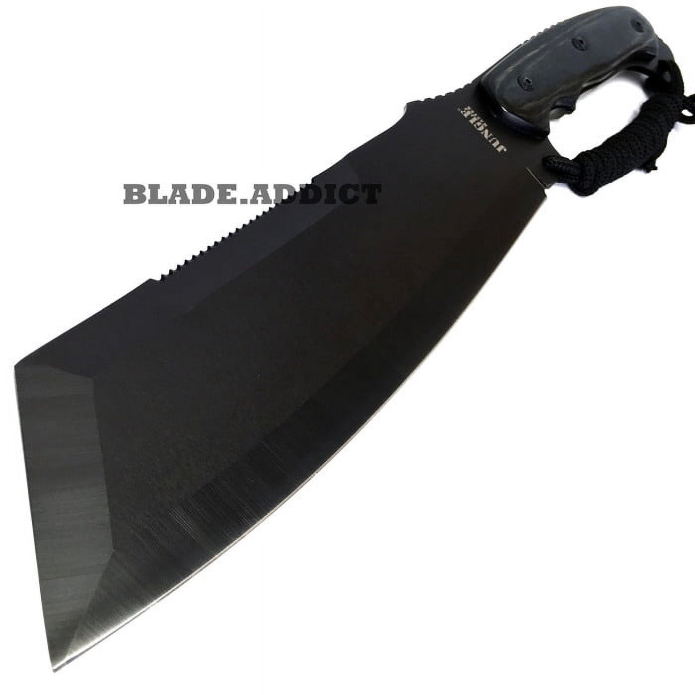 16" JUNGLE Cleaver Fixed Blade Camping Survival Outdoor Hunting Knife