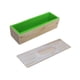 thumbnail image 2 of Jabón rectangular hecho a mano, caja de madera fundida y tapa, barra de jabón flexible Verde, 2 of 9