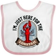 thumbnail image 3 of Inktastic Maine Just Here for the Lobster Boys or Girls Baby Bib, 3 of 4
