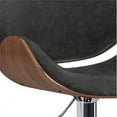 thumbnail image 3 of Simpli Home Marana Modern Bentwood Adjustable Height Lift Bar Stool in Gray Faux Leather, 3 of 11