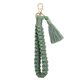 thumbnail image 1 of Pulsera con llavero de macramé hecha a mano, llavero con borla y cordón tejido para mujer, 1 of 6