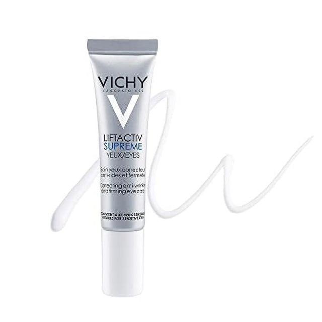 Vichy LiftActiv Crema para Contorno de Ojos - antiarrugas y reafirmante, con Ramnosa y cafeína actúa en arrugas, párpados, bolsas y ojeras. VICHY NA