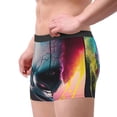 thumbnail image 2 of Sikiie Modern Abstract Colorful Skull A Print Men's Boxer Briefs, Elastic Waistband Boxer Briefs Leggings-X-Large, 2 of 5