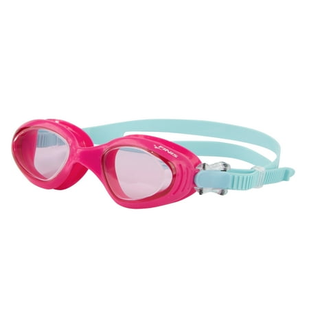 FINIS Betta Goggles - Kids Swim Goggles for the Pool - Wide Anti-Fog Swimming Goggles with UV Protection - Adjustable Kids Swimming Goggles for Agest 6-12 - Pink