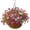 Purple White Rose, variant on Artificial Hanging Flowers for Outdoor Indoor Spring Decor,Faux Silk Flower Arrangement,6 Branches Daisy with 12 Inch Coconut Lining Chain for Garden Decoration(Purple White Rose)