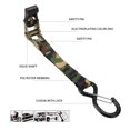 thumbnail image 2 of Guardoinrt Motorcycle Double S Hook Ratchet Belt Straps Elastic Bands Adjustable Fast ReleaseRope Securing Camping Equipment, 2 of 6