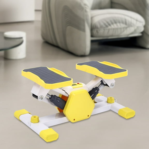 Mini Stepper with LCD Display & Resistance Bands for Full Body Workout – Compact Exercise Machine for Home Fitness, Strengthen Core, Legs, Arms, and More