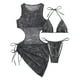 thumbnail image 1 of Bikini de Moda de Playa de Mujeres con Almohadilla de Pecho, Traje de Baño Dividido de Tres Piezas de Correa Sexy para Piscina Y Mar, 1 of 6