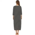 thumbnail image 6 of Kkkded Women Striped Pajamas Clothes Pjs with Pocket U-Collar Sleepwear Night-Robe Cardigan Large Size Loungewear S-XXL, 6 of 7