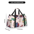 thumbnail image 3 of Rateoe Mushroom Pattern Gym Bag for Women, Duffle Bag for Travel with Wet Pocket, Carry on Weekender Bags for Women, Water Resistant Travel Bag Duffel Bag, 3 of 7