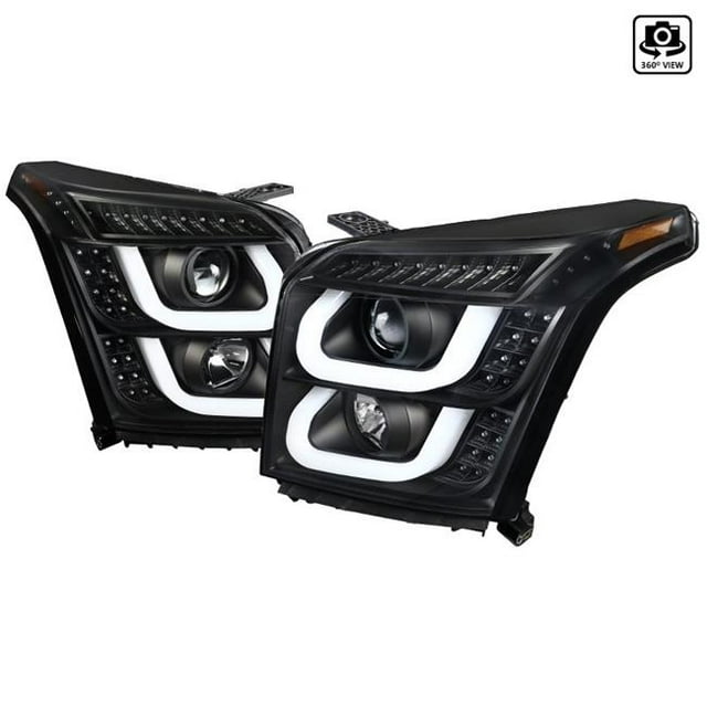 Spec D Tuning 2LHP-YUK15JM-TM Projector Head Light for 2015-2018 GMC Yukon - Black