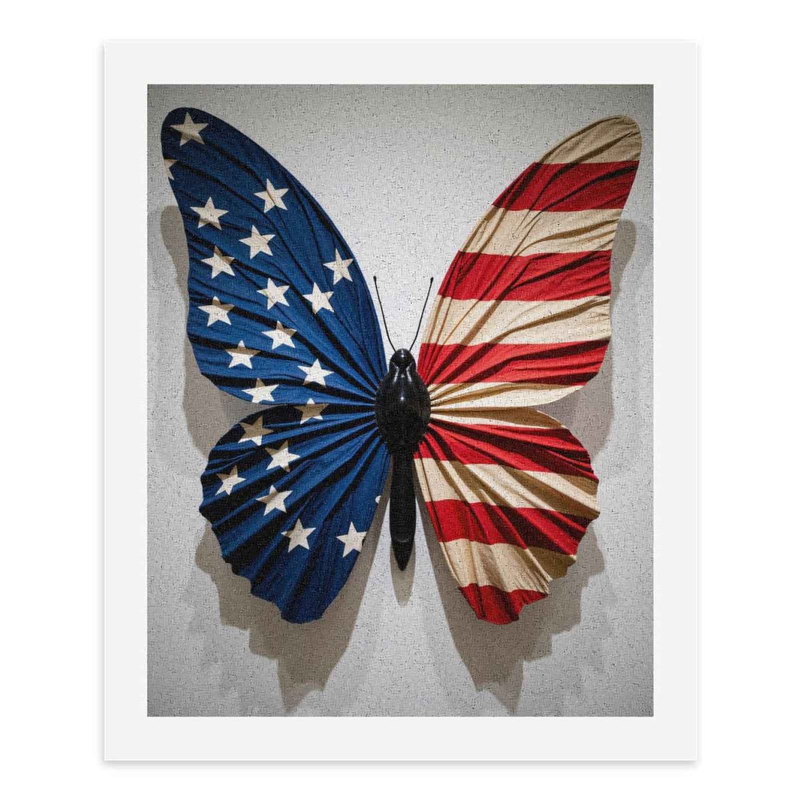 Paint By Numbers Kit for Adults Beginner - DIY Patriotic Butterfly Art Display Canvas Painting Kits for Adults, Frameless Paint By Number for Adults for Home Wall Decor 16x20 Inch