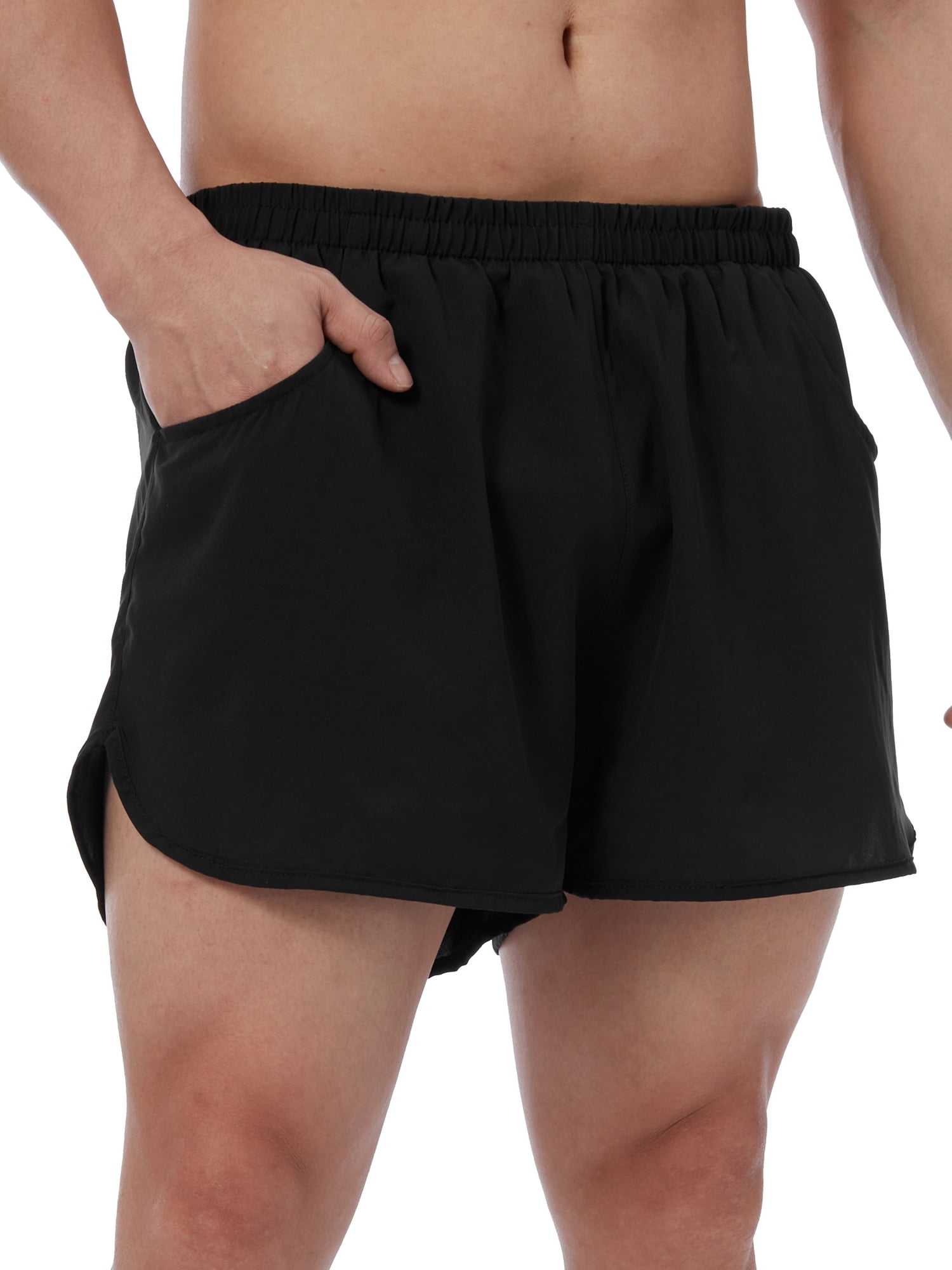 FOCUSSEXY Mens Gym Training Shorts Workout Sports Shorts Fitness Gym