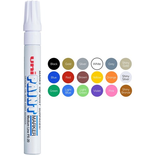 Silver Uni Paint Marker PX-20 Medium Point - Counter Culture DIY