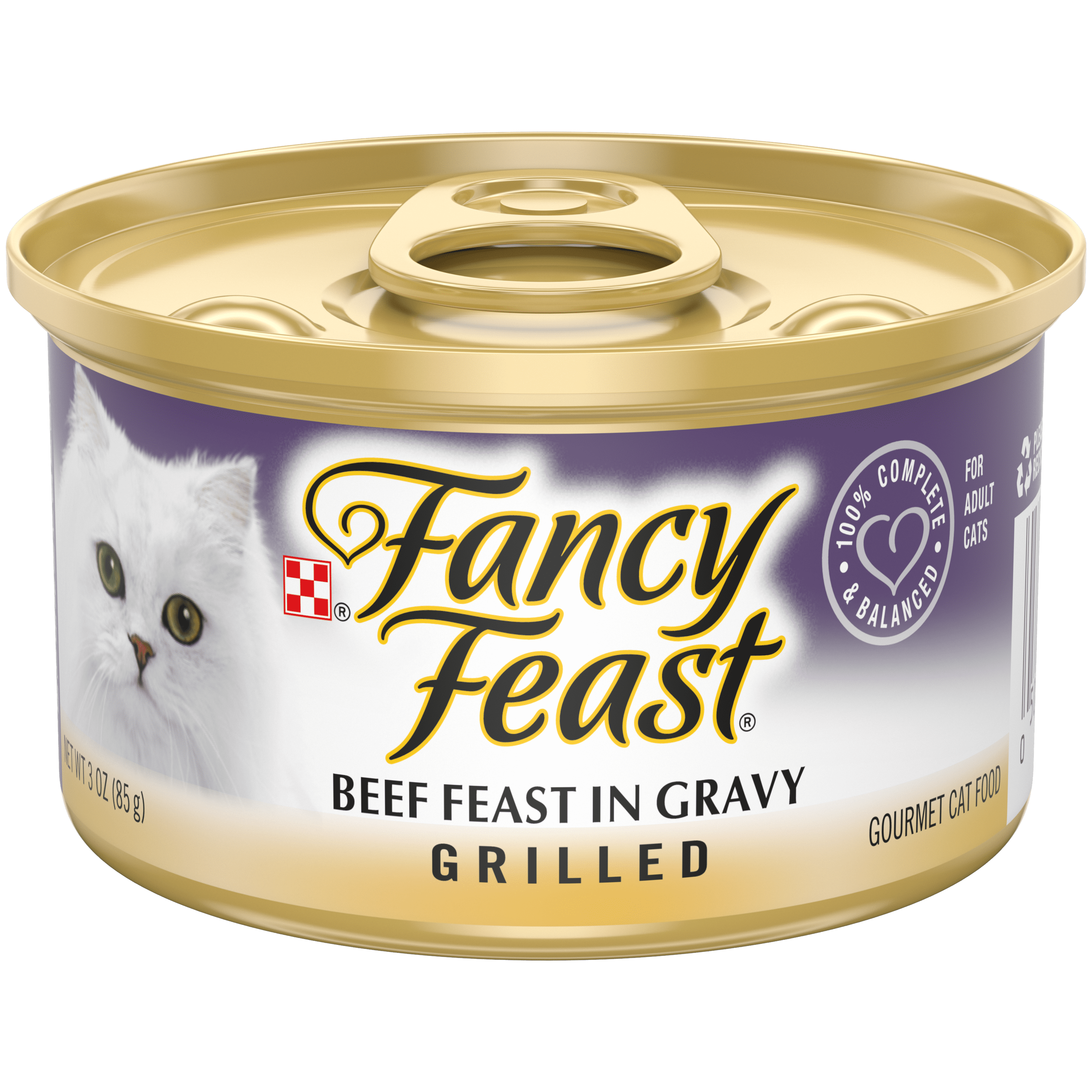 Fancy Feast Gravy Grilled Wet Cat Food, Beef Feast, 3 oz. Can