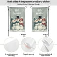 thumbnail image 3 of Winter Garden Flag with Hello Winter Snowman Design Double Sided Polyester Decorative Yard Flag for Outdoor Seasonal Decor 12.5x18 Inch#22731, 3 of 6