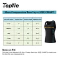 thumbnail image 2 of Toptie Men's 3 Pack Under Base Layer Sport Tank Top, Compression Shirt-01#Black/Blue/White-XXL, 2 of 6