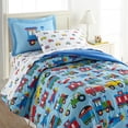 thumbnail image 7 of Wildkin Kids 100% Cotton Flannel Sheet Set for Boys and Girls - Twin (Trains, Planes & Trucks Blue), 7 of 7