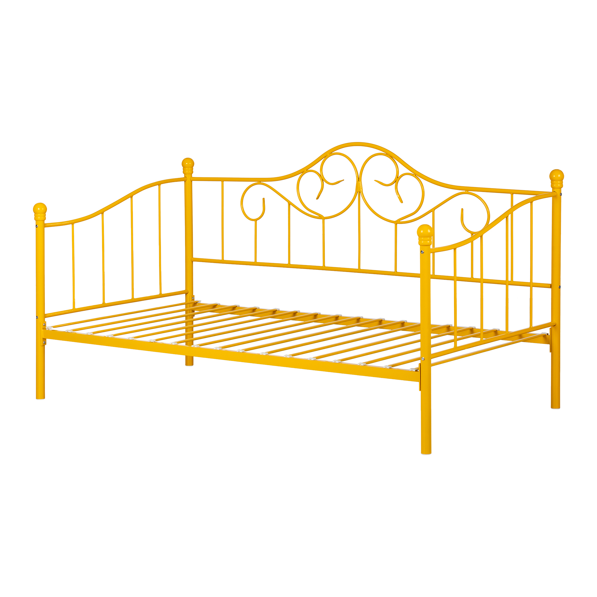 South Shore Balka Metal Twin Daybed with Metal Slats, Yellow - image 3 of 11