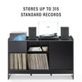 thumbnail image 3 of Crosley Furniture Arden Record Player Cabinet With Vinyl Storage Black, 3 of 10