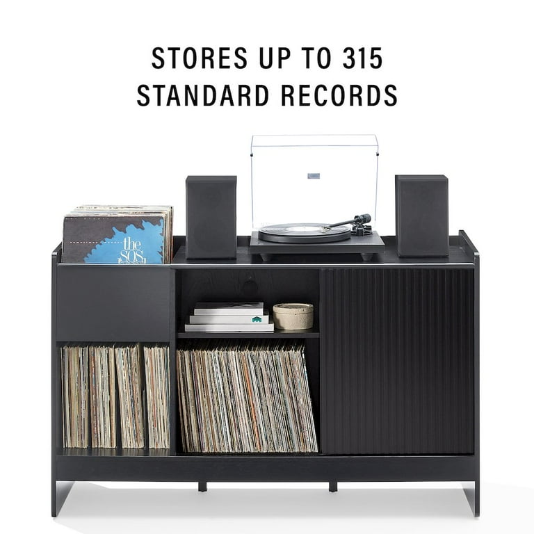 Crosley Furniture Arden Record Player Cabinet With Vinyl Storage