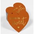 thumbnail image 2 of Inkdotpot Pack Of 100 Love Is Sweet Wedding Favor Paper Tags Craft Real Gold Foil Hang Tags, 2 of 6