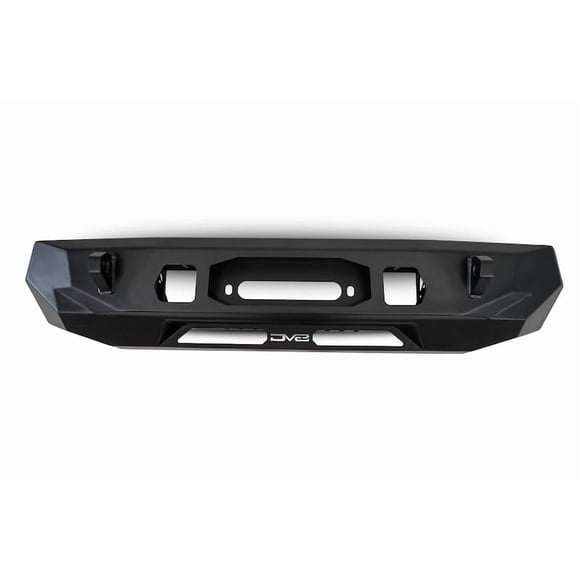 DV8 Offroad Bumper FBTT1-08 Centric; Modular Design; Direct Fit; Mid-Width Center Mount; Mounting Hardware Included; Without Grille Guard; With Winch Mount; With 1 Inch D-Ring Mounts