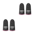 thumbnail image 1 of Injueey 10 piezas de fundas para dedos para juegos de teléfonos móviles, guantes antideslizantes sensibles a prueba de sudor, cubiertas de fibra Rosa Tipo 1 2piezas, 1 of 5