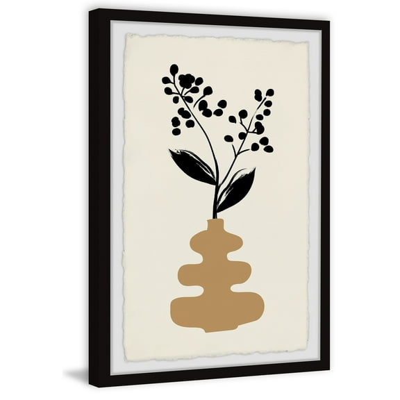 Marmont Hill Layered Vase Framed Painting Print