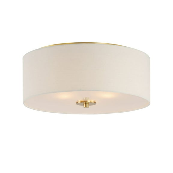 10010OMNAB-Maxim Lighting-Bongo-Three Light Semi Flush Mount-18 Inches wide by 7.75 inches high-Natural Aged Brass Finish