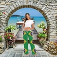 thumbnail image 3 of FREEAMG Womens Gilrs Stylish Pattren Comfy Drawstring Lounge Pajama Pants Wide Leg Sleepwear Bottom, 3 of 6