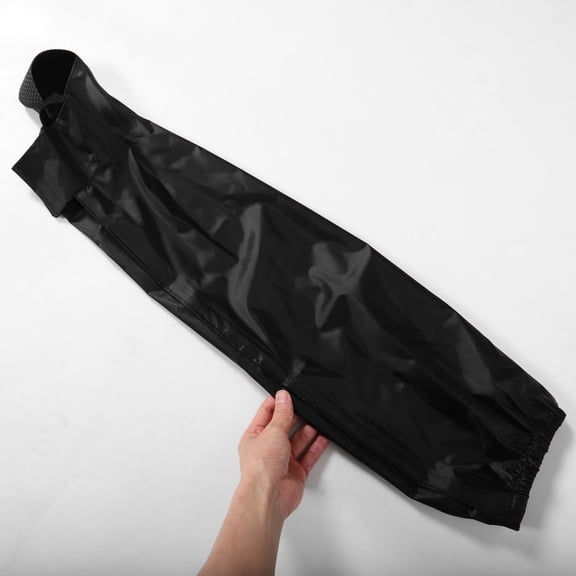 LYTMENT Black Oxford Cloth Motorsport Pants for Men with Rain Cover
