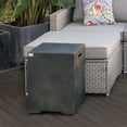 thumbnail image 5 of COSIEST 20lb Propane Square Green Fire Pit Tank Table, 5 of 6