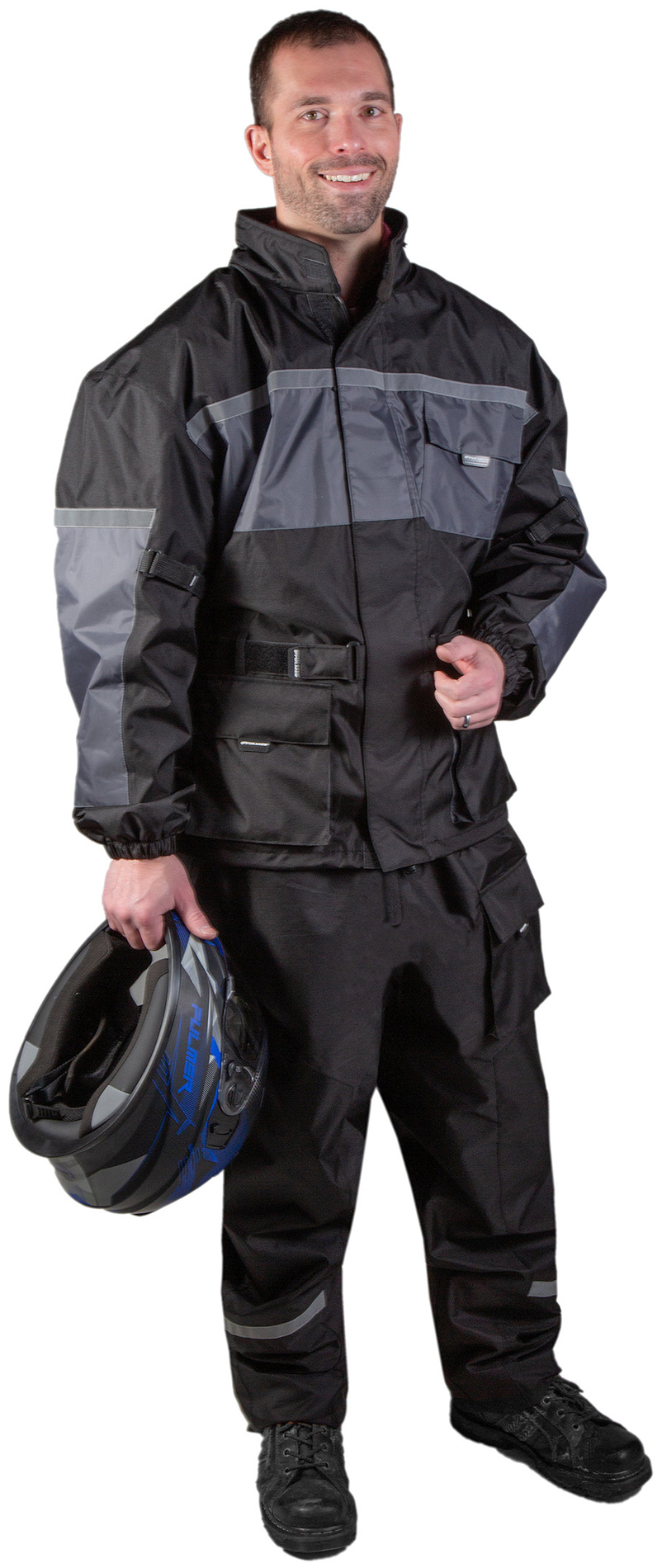 Fulmer 452 Legacy Mens Rain Suit Black/Gray