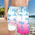 thumbnail image 2 of NOLDARES Boys Swim Trunks with Compression Liner Swim Shorts Toddler Swimsuit for Beach(Pink,8-9 Years), 2 of 3