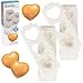thumbnail image 3 of Jumbo 3" Heart Ravioli Molds (2 PK)- Homemade Filled Pasta Maker- 2 pc Tray & Press makes 3 Large Italian Raviolis at a Time, Easy to Use Clean- Date Night Dinner Party, Cooking Gift for Him or Her, 3 of 4