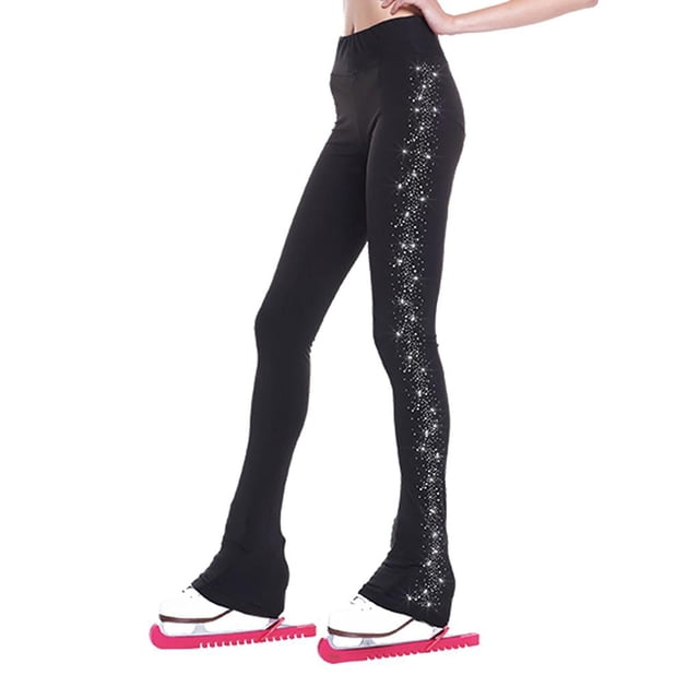 Pantalones de Patinaje de Media de Patinaje Artístico Mujer Niñas de Cristal de Imitación - Estrella 155 DYNWAVEMX Conjunto de pantalones de patinaje