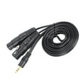 thumbnail image 5 of 3.5mm Connector to Dual XLR Female Microphone Cable Connect Condenser Microphone Audio Line3.5XLR 3m, 5 of 8